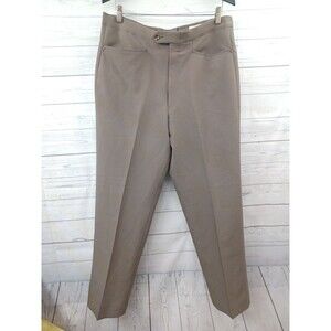 Vintage Sansabelt Dress Pants Mens Sz 36R Gray Stretch Casual